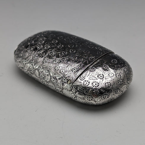 1876 年英國古董純銀 Vesta 盒 33 克火柴盒 Howard James