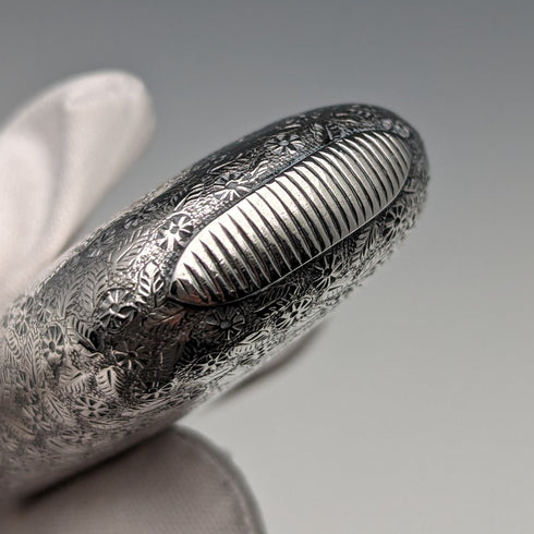 1876 年英國古董純銀 Vesta 盒 33 克火柴盒 Howard James