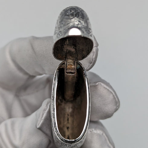 1876 年英國古董純銀 Vesta 盒 33 克火柴盒 Howard James