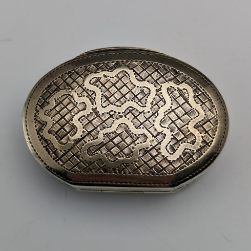 1819 年英國古董純銀油醋汁配海綿 John Shaw