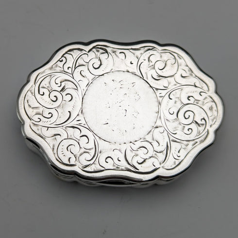 1894 British Antique Sterling Silver Vinaigrette George Unite