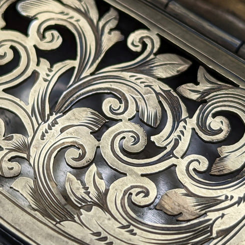 1894 British Antique Sterling Silver Vinaigrette George Unite