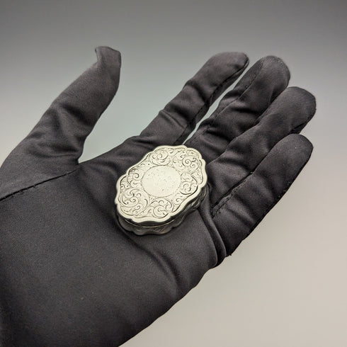 1894 British Antique Sterling Silver Vinaigrette George Unite