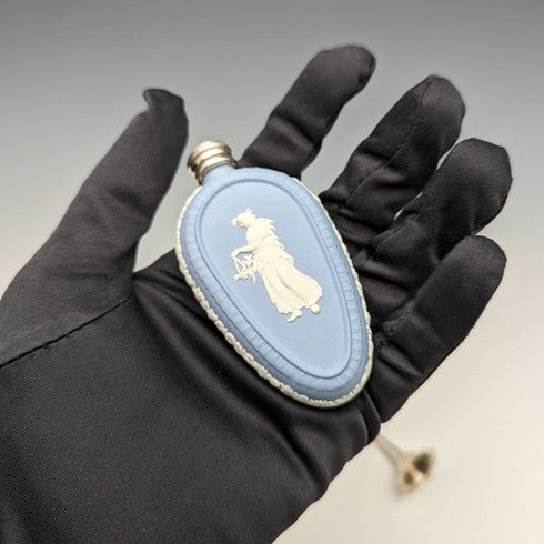 英國復古韋奇伍德碧玉橡子形狀香水瓶