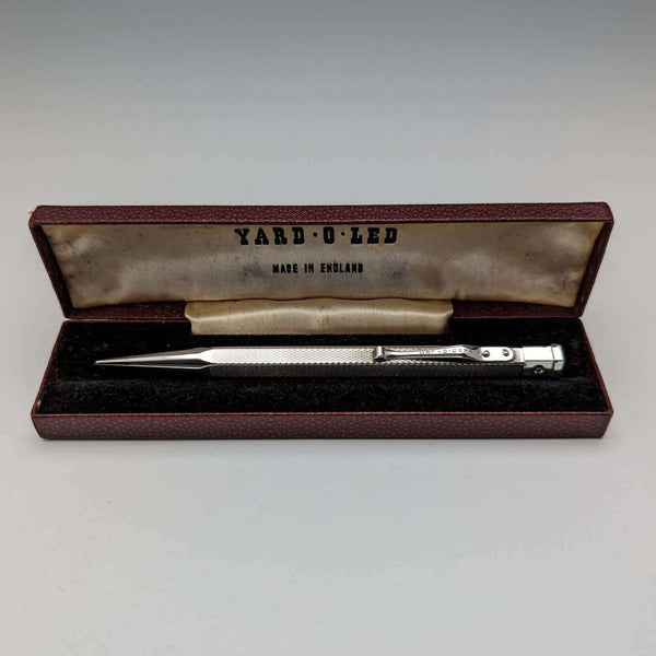 1956年 英国 ヤード・オ・レッド 純銀製 ヘキサゴン 推進式ペンシル ケース入り