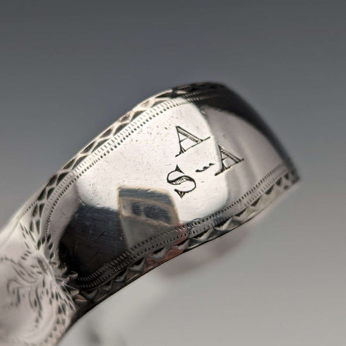 1800年頃 英国アンティーク 純銀製 シュガートング 33g Stephen Adams II