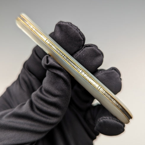 1913 年英國古董白色珍珠手柄純銀刀片小刀約瑟夫羅傑斯