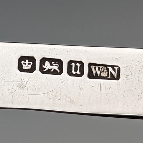 1912 年英國古董白色珍珠柄純銀刀片小刀威廉李約瑟