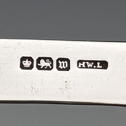 1914 年英國古董白色珍珠手柄純銀刀片小刀亨利威廉森