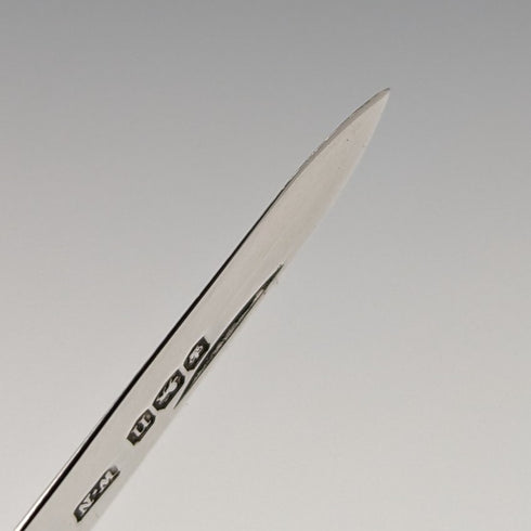 1930 年英國復古白色珍珠手柄純銀刀片小刀威廉李約瑟