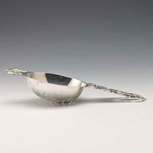 ヴィンテージ 純銀製 ティーストレーナー 透かし彫刻 40g