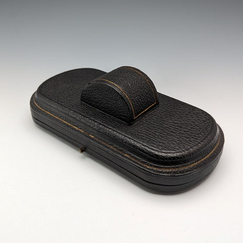 約 1900 年英國古董純銀湯匙和餐巾環套裝 36 克,盒裝 Hilliard and Tomason