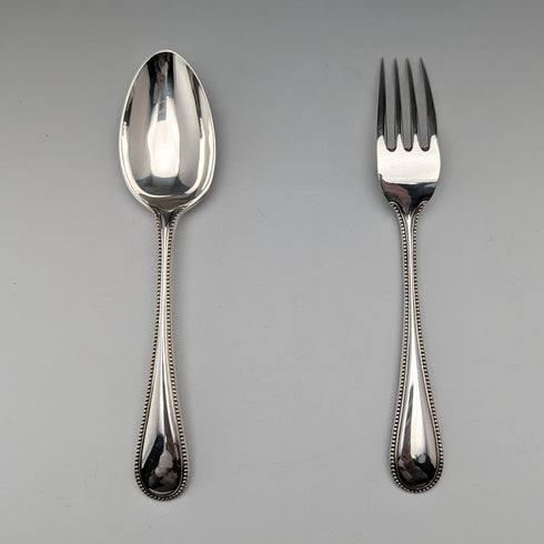 1870年頃 英国アンティーク シルバープレート製 クリスニングセット ケース入