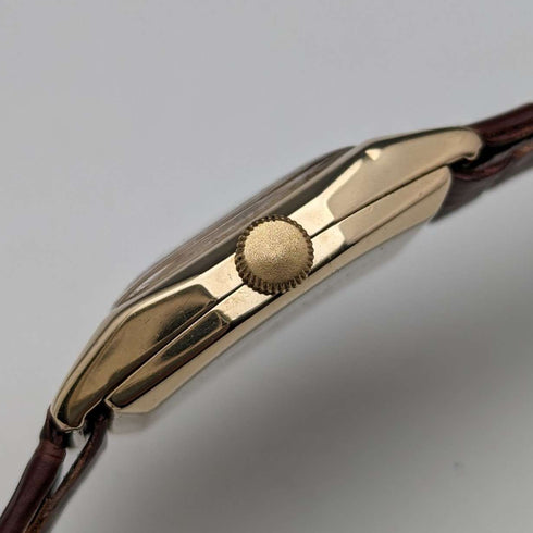 1949 British Vintage Benson K9 solid gold rectan Dennison case mechanical watch in good working order