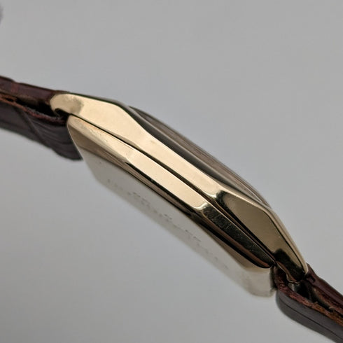 1949 年英國復古 Benson K9 純金直角 Dennison 錶殼機械手錶運作良好