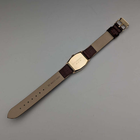 1949 British Vintage Benson K9 solid gold rectan Dennison case mechanical watch in good working order
