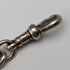 Circa 1900 British Antique Sterling Silver Albert Chain 62g Medal Fob
