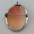 Vintage 800 Silver & Marcasite Shell Cameo Brooch, Pendant