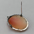 Vintage 800 Silver & Marcasite Shell Cameo Brooch, Pendant