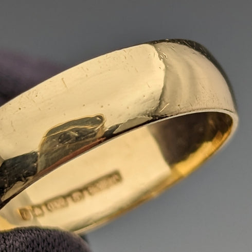 1983 年英國復古珠寶 K18 金戒指 3.2 克戒指 Michael Slade