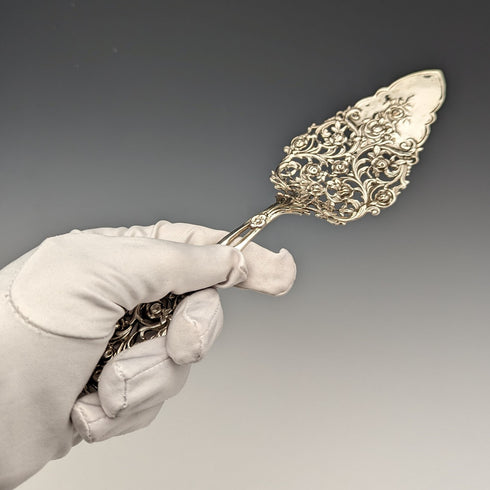 1946年 スウェーデン製 830シルバー製 ピアス装飾 ペストリーサーバー GEWE