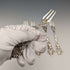 1948 Made in Sweden 830 Silver Angel Decoration Desert Fork x5 GEWE