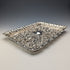 1901 British Antique Sterling Silver Relief Engraved Dressing Table Tray 297g George Nathan and Ridley Hayes