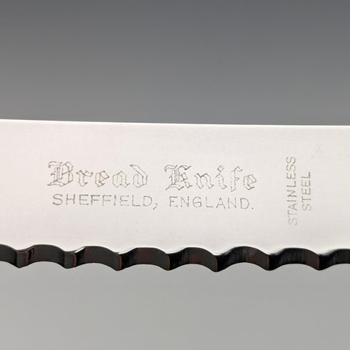 1969 年英國復古純銀手柄麵包刀哈里森兄弟