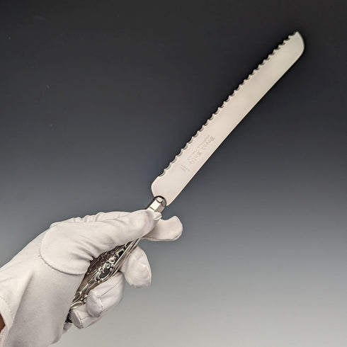 1969 年英國復古純銀手柄麵包刀哈里森兄弟