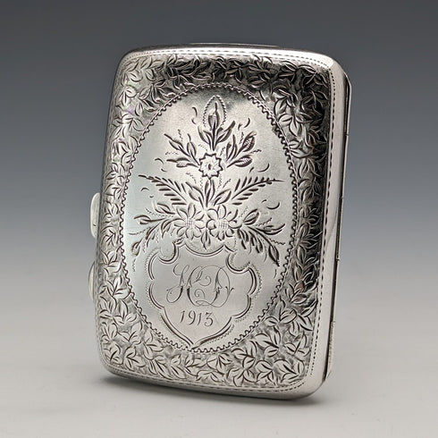 1912 年英國古董純銀煙盒 62 克 Joseph Gloster