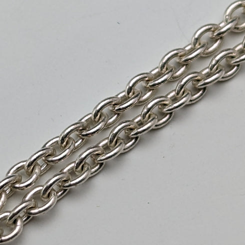 1976年 英国ヴィンテージ 純銀製 洋梨型ペンダント & 純銀製ネックレス