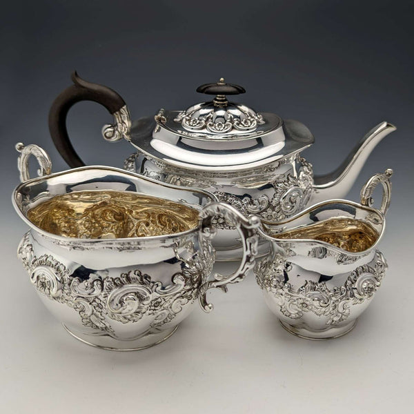 約 1905 年英國古董鍍銀茶具 Fenton Brothers