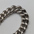 1906 British antique sterling silver Albert chain, extra thick 85g emblem fob