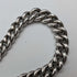 1910 British antique sterling silver Albert chain, extra thick 65g medal fob