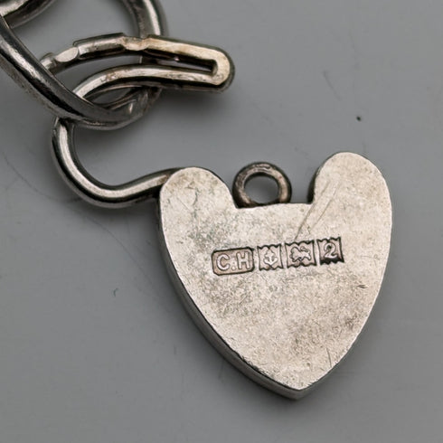 1965年 英国ヴィンテージ 純銀製 チャームブレスレット 48g Charles Horner