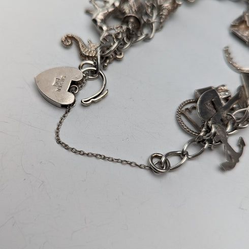 英國復古純銀吊飾手鍊 47 克 WJS