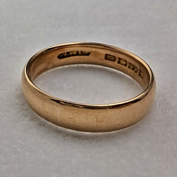 1919 年英國古董珠寶 K22 金戒指 3.7 克戒指 W Wilkinson