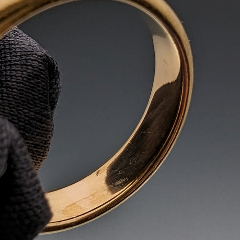 1929 British Vintage Jewelry 22K Gold Ring 4.8g Samuel Hope