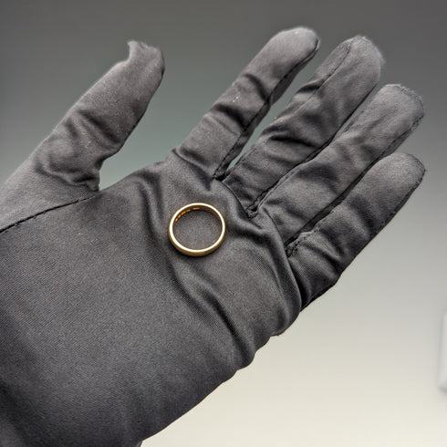 1929 British Vintage Jewelry 22K Gold Ring 4.8g Samuel Hope