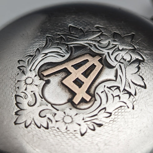 1905年頃 アンティーク オメガ 懐中時計 銀側 直径59mm 鉄道時計 動作良好