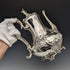 1845 British antique silver plate coffee pot by John Sherwood