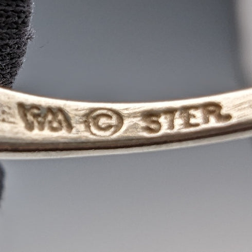 英國復古珠寶氧化鋯純銀戒指戒指