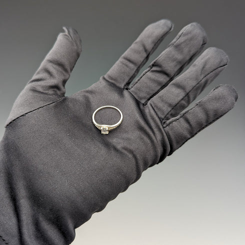 英國復古珠寶氧化鋯純銀戒指戒指