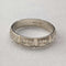 British vintage jewelry, sterling silver bright cut ring