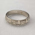 British vintage jewelry, sterling silver bright cut ring