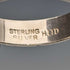 British vintage jewelry, sterling silver bright cut ring