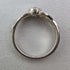 British vintage jewelry blue stone sterling silver ring
