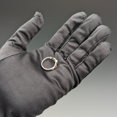 英国ヴィンテージ ジュエリー ブルーストーン 純銀リング 指輪