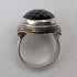 British vintage jewelry, large brown stone, sterling silver ring