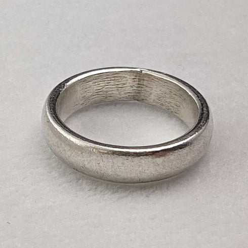 British vintage jewelry, sterling silver, simple pinky ring
